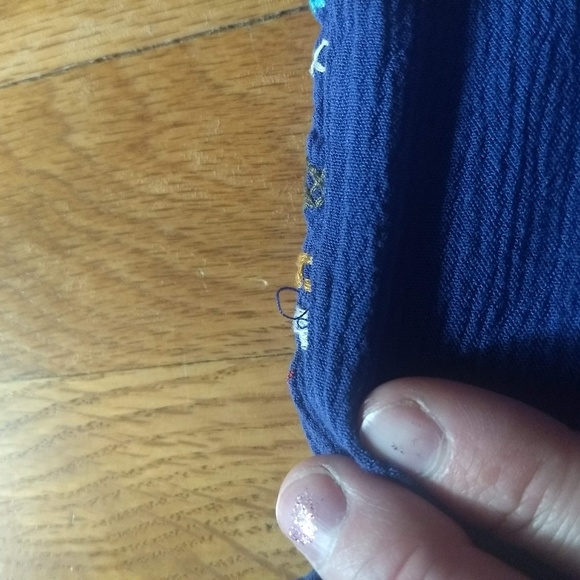 Blue Embroidered Dress - Picture 4 of 5